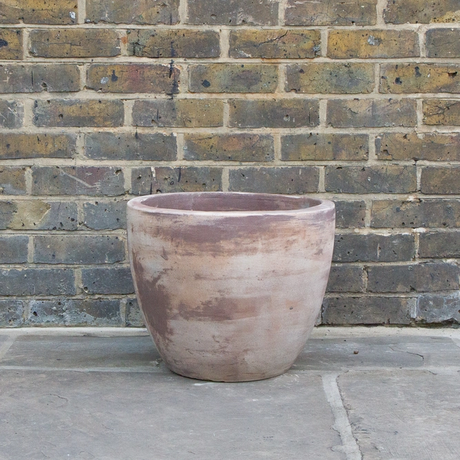 Antique Stone Handmade Egg Planter (D45cm x H36cm) Outdoor Plant Pot - image 2