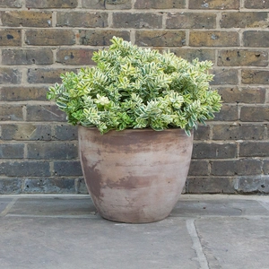 Antique Stone Handmade Egg Planter (D45cm x H36cm) Outdoor Plant Pot - image 3