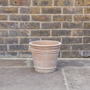 Antique Sand Triple Rim Stone Planter (D30cm x H27cm) Terracotta Outdoor Plant Pot - image 2