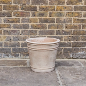 Antique Sand Triple Rim Stone Planter (D40cm x H35cm) Terracotta Outdoor Plant Pot - image 2