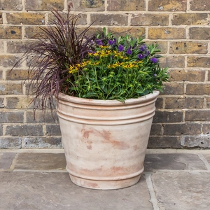 Antique Stone Triple Rim Planter (D53cm x H47cm) Outdoor Plant Pot - image 3