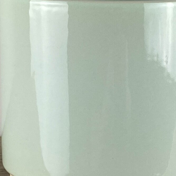 Ava Soft-Mint Glaze (D11.5cm x H12cm) Indoor Plant Pot Cover - image 2