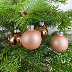 Bauble Glass Pink pack of 20 pack 4cm - Christmas Tree Decoration