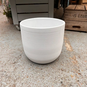 Ceramic Plant Pot Cover White (Pot Diameter 27cm)