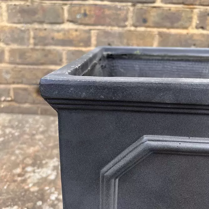 Chelsea Square Planter (L22xH22xD22cm) Fibreclay Square Outdoor Planters - image 3