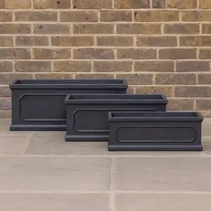 Chelsea Trough Planter - Fibreclay Trough Outdoor Planters