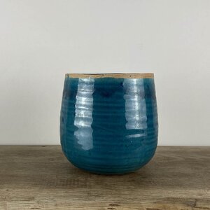 Como Turquoise (D14cm x H15cm) Indoor Plant Pot Cover - image 1