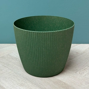 Copa Plastic Indoor Plant Pot Cover - Green (Pot Size 25.5x26cm) - image 1