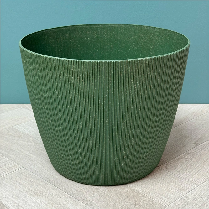 Copa Plastic Indoor Plant Pot Cover - Green (Pot Size 30.5x30cm) - image 1