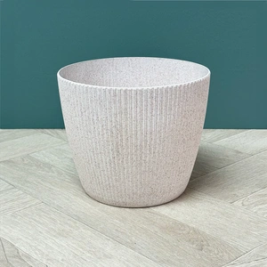 Copa Plastic Indoor Plant Pot Cover - White (Pot Size 21.5x22cm) - image 1
