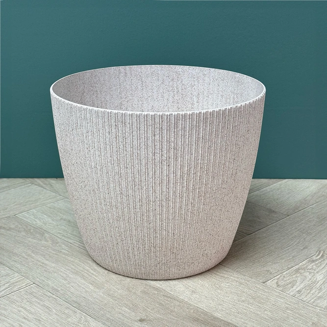 Copa Plastic Indoor Plant Pot Cover - White (Pot Size 25.5x26cm) - image 1