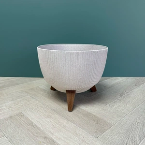 Doppio Bowl Stand White (Pot Size H18.5xD33cm) - image 1