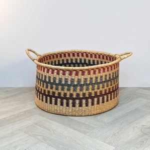 Elephant Grass Floor Storage Basket (52cm)