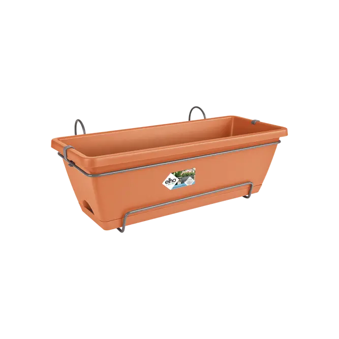 Elho Barcelona 50cm Allin Terra Trough Planter – Eco-Friendly Plastic Planter Set - image 2