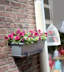 Elho Barcelona 40cm Anthracite Trough Saucer – Eco-Friendly Plastic - image 5