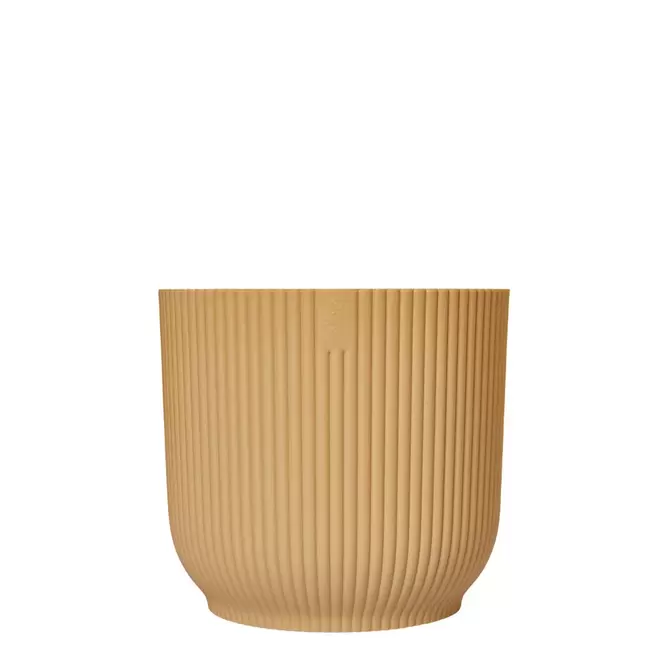 Elho Eco-Plastic Yellow (Pot Size 22cm) Indoor Plant Pot Cover