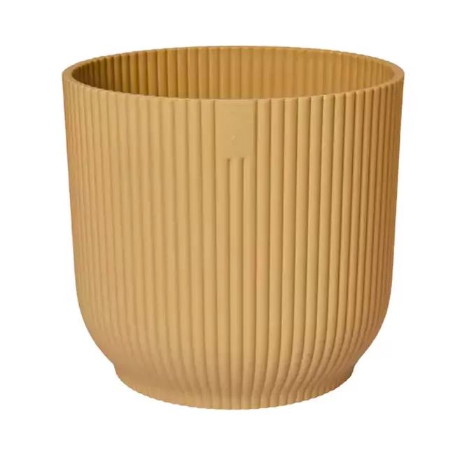 Elho Eco-Plastic Yellow (Pot Size 30cm) Indoor Plant Pot Cover