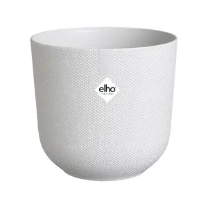 Elho Jazz Silky White (Pot Sizes 14-26cm) Indoor Plant Pot Cover