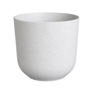 Elho Jazz Silky White (Pot Size 19cm) Eco-Plastic Indoor Plant Pot Cover - image 2
