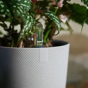 Elho Jazz Silky White (Pot Size 19cm) Eco-Plastic Indoor Plant Pot Cover - image 3