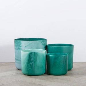 Elho Ocean Collection Green (Pot Size 22cm) Indoor Plant Pot Cover - image 2