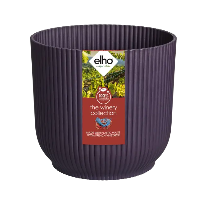 Elho Winery Collection Purple Round Planter 14cm - image 2
