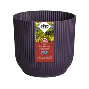 Elho Winery Collection Purple Round Planter 14cm - image 2