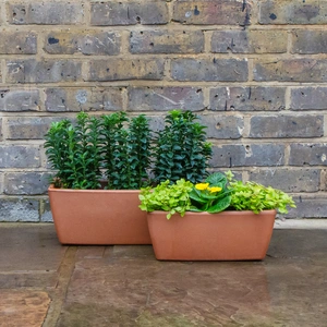 Garda Window Box Terracotta Trough Planter (W32cm x H13.1cm x D16cm) - image 2