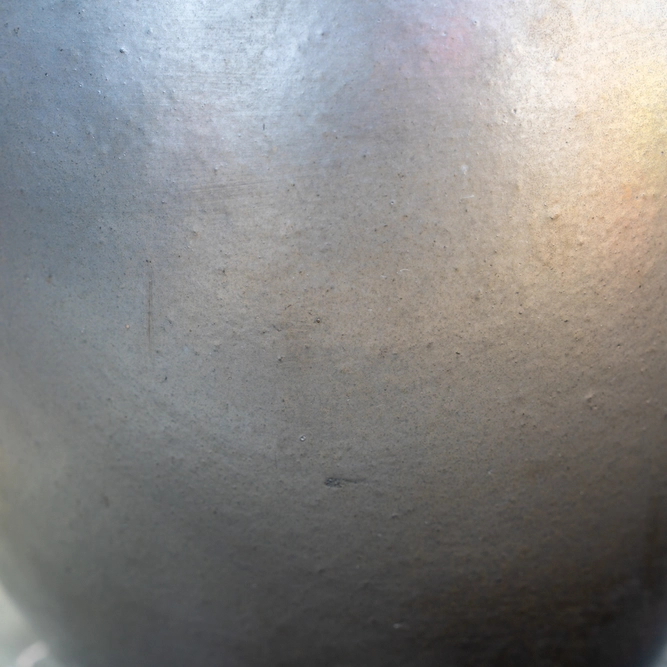 Glazed Terracotta Belly Matt Black Planter (D20cmx18cm) Handmade Outdoor Plant Pot - image 3