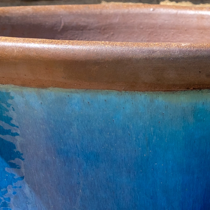 Glazed Terracotta Brighton Mediterranean Planter (Pot Size D30cm x H27cm) Handmade Outdoor Plant Pot - image 3