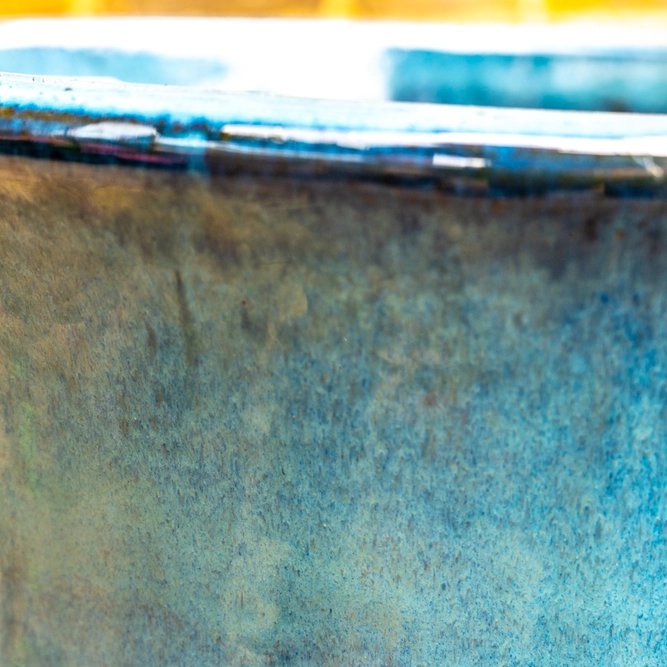 Glazed Terracotta Campana Mediterranean Planter (Pot Size D23cm x H23cm) Handmade Outdoor Plant Pot - image 3