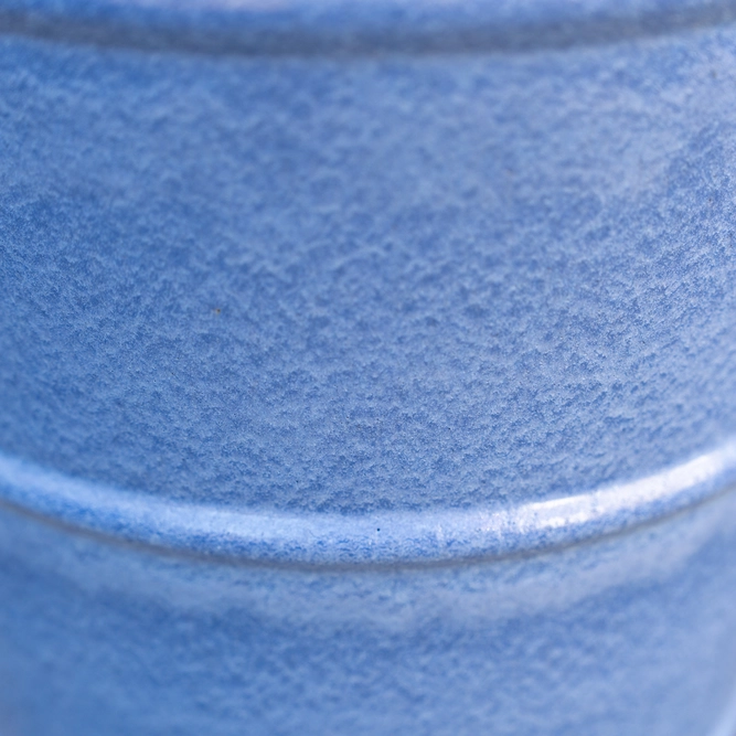 Glazed Terracotta Conical Ring Antique Grey Planter (D27xH27cm) Handmade Outdoor Plant Pot - image 3