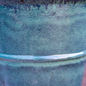 Glazed Terracotta Conical Ring Moss Green Planter (D35xH36cm) Handmade Outdoor Plant Pot - image 3