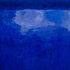 Glazed Terracotta Delta Stretched Blue Planter (D38cm x H50cm) Handmade Outdoor Plant Pot - image 3