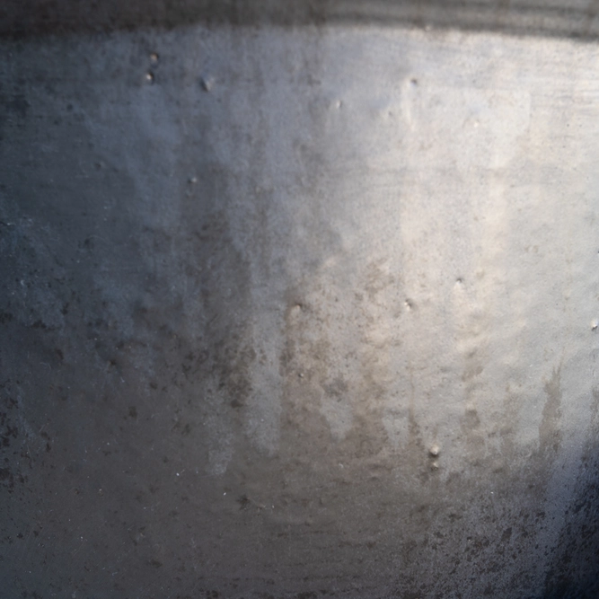 Glazed Terracotta HP001 Egg Pot Rim Matt Black Planter (D30cm x H25cm) Handmade Outdoor Plant Pot - image 3