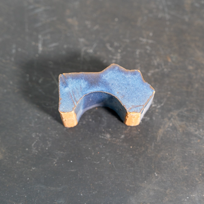 Glazed Terracotta Plant Pot Feet Antique Grey (Set of 3) Handmade Planter Feet - image 2