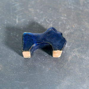 Glazed Terracotta Plant Pot Feet Blue (Set of 3) Handmade Planter Feet - image 5