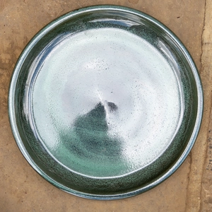 Glazed Terracotta Saucer Moss Green (D20cm) Handmade Plant Pot Saucer - image 3