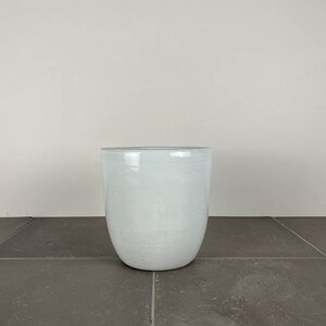 Grace White Indoor Plant Pot Cover
