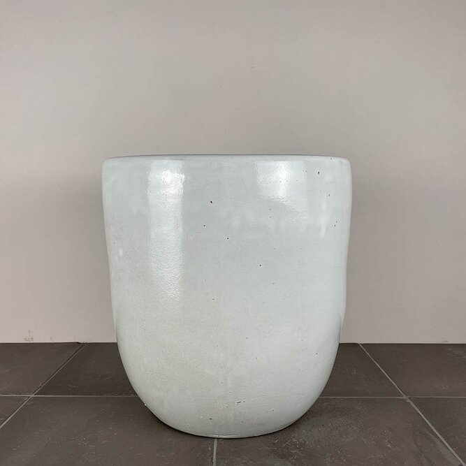 Grace White (D38cm x H37cm) Indoor Plant Pot Cover - image 1