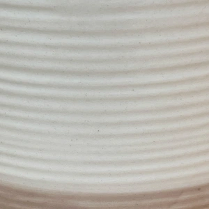 Hanging Plant Pot Ripple White & Brown (10cm) - image 3