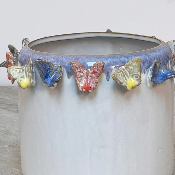 Lasse Butterfly Plant Pot Cover (D12cm) - image 2