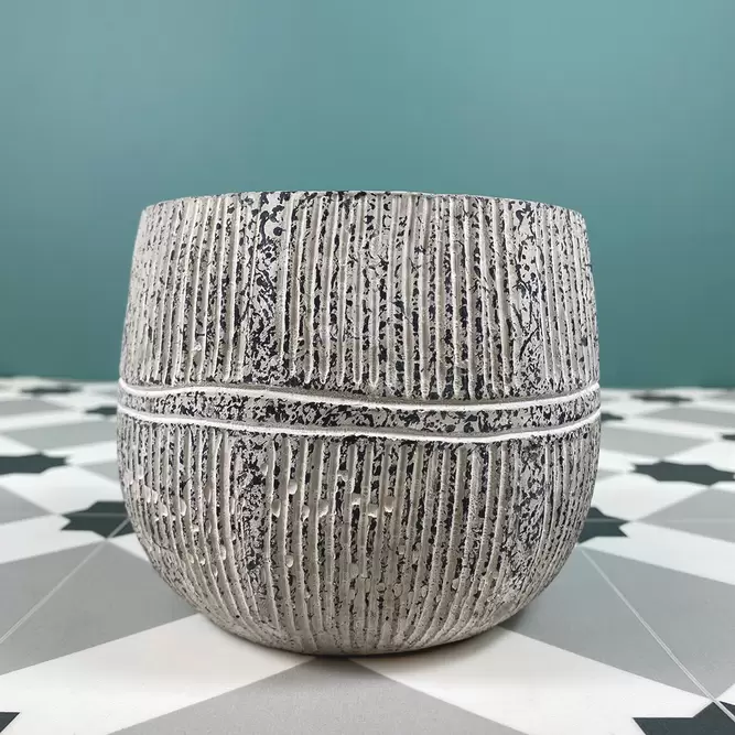 Olaf Pot Grey (Pot Size D10.5cm x H13cm) Indoor Plant Cover - image 1