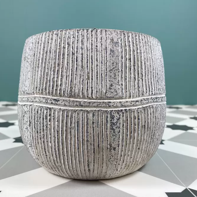 Olaf Pot Grey (Pot Size D12.5cm x H14cm) Indoor Plant Cover - image 1