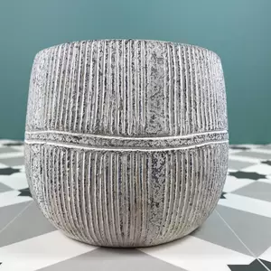 Olaf Pot Grey (Pot Size D12.5cm x H14cm) Indoor Plant Cover - image 1