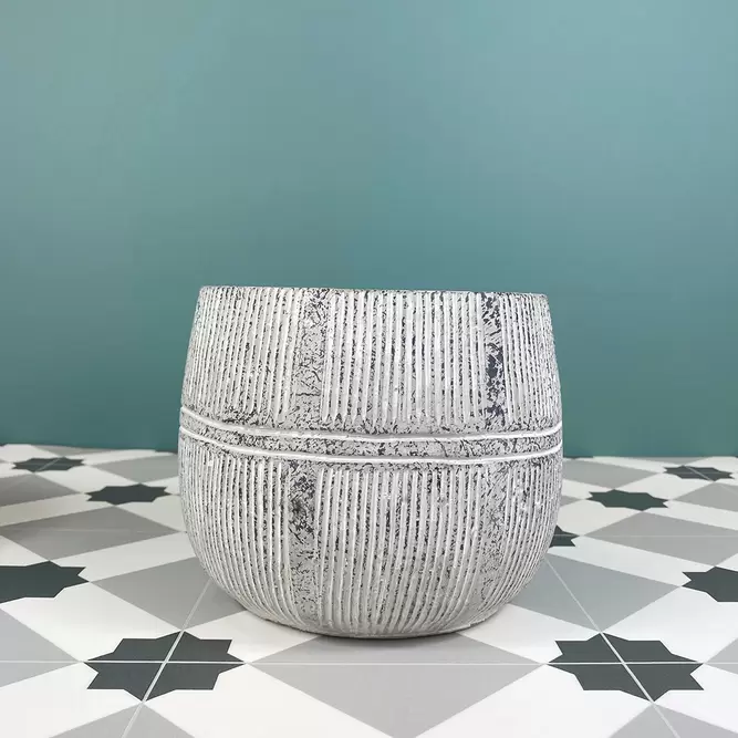 Olaf Pot Grey (Pot Size D13.5cm x H16.5cm) Indoor Plant Cover - image 1