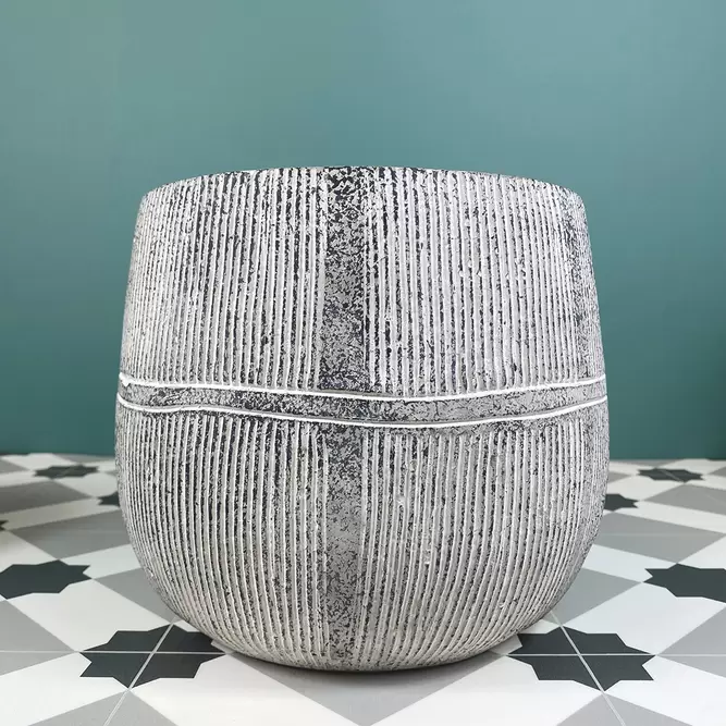 Olaf Pot Grey (Pot Size D18.5cm x H21cm) Indoor Plant Cover - image 1