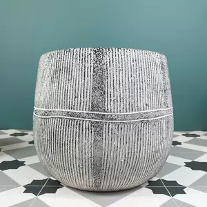 Olaf Pot Grey (Pot Size D18.5cm x H21cm) Indoor Plant Cover - image 1