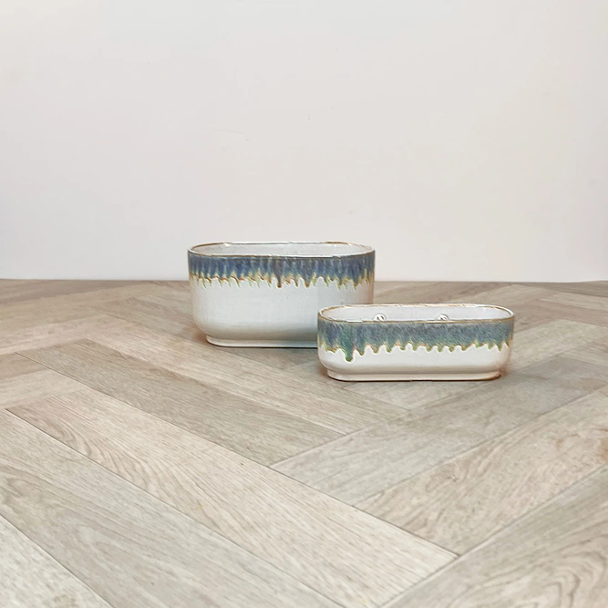Olivia Ceramic Oval Plant Pot (23x11cm) - image 4