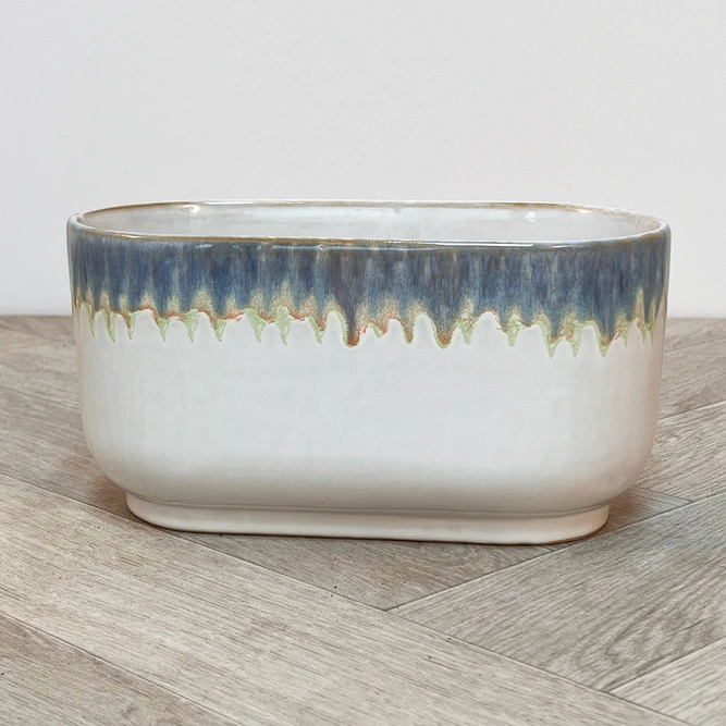 Olivia Ceramic Oval Plant Pot (23x11cm) - image 2